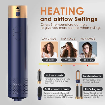 Beautifyze™ Professional Hair Curling and Straightener Dryer 5 In 1