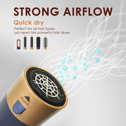 Beautifyze™ Professional Hair Curling and Straightener Dryer 5 In 1