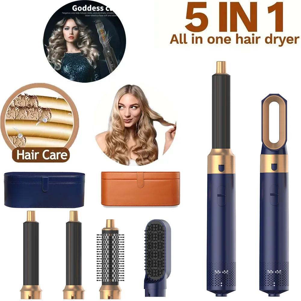 Beautifyze™ Professional Hair Curling and Straightener Dryer 5 In 1