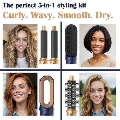 Beautifyze™ Professional Hair Curling and Straightener Dryer 5 In 1